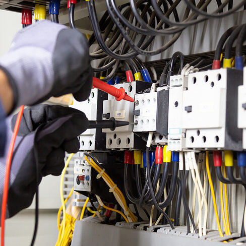 Electrician Engineer Tests Electrical Installations And Wires On ELECTRICAL INSTALLATIONS, REPAIRS & MORE